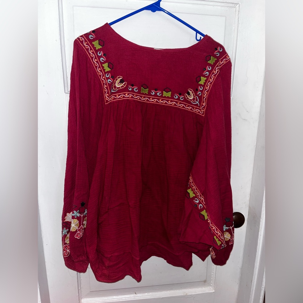 Three Bird Nest Quinnlan Embroidered Tunic